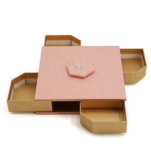 Caja <span class=keywords><strong>de</strong></span> Regalo <span class=keywords><strong>de</strong></span> Lujo Personalizada <span class=keywords><strong>con</strong></span> Múltiples Cajones y Asa <span class=keywords><strong>de</strong></span> Cristal - Empaque Rígido Premium <span class=keywords><strong>para</strong></span> Joyería y Cosméticos - Product Image 1