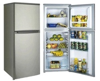 Congélateur vertical mini double porte 58 L et réfrigérateur inférieur