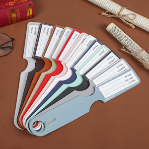 Fashion NA Brand PU Luggage Name Tag Anti Loss Solid Color Travel <b>Suitcase</b> <b>Label</b> X-GP203 - Product Image 4