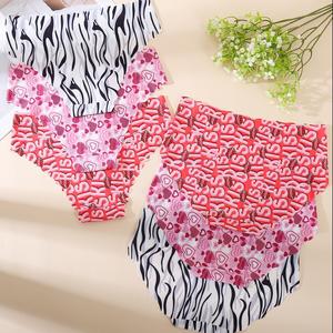 Slip Donna Senza Cuciture Modello 2-in-1-6C in Tessuto Dobby Traspirante con Stampa Digitale, Orlo Ondulato <span class=keywords><strong>Sexy</strong></span> e Pizzo Traforato - Product Image 2