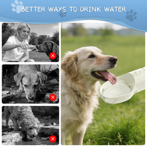 New Release Portable Travel Drinking Bottle Heat Resistance Water Bottle with Food Container for Dog <b>Cat</b> - Product Image 6