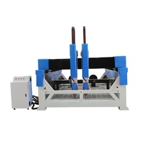 Routeur CNC à double axe haute précision avec une précision de positionnement de 0,02 mm, garantie de 2 ans, pour la gravure à grande vitesse sur pierre et PVC
