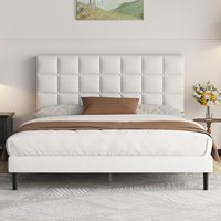 Italienisches Modernes Einfaches Tatami-Stil Schlafzimmer Nordisches Luxuriöses Quasten-Folklore-Stoff Multi-Größen Großes Doppelbett Neu