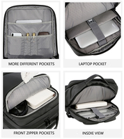 Mochilas-sac à dos de voyage étanche, Anti-vol, pour ordinateur portable, Durable, avec chargeur USB