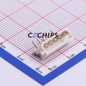 22057055 Wire-to-Board Pin Header Bent Lead Through Hole,P=2.5mm Connector 1x5P 2.5mm Right Angle Insert Mini-SPOX (5264) - Product Image 1