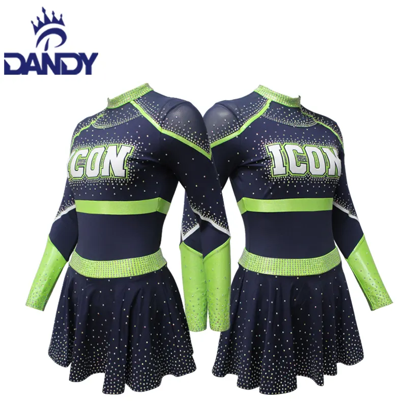 Groothandel Prestatie Crop Top Shorts Cheerleader Kleding Competitie Cheerleading Uniformen Kind Voor Universiteit