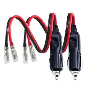 12V hợp nhất Thuốc lá nhẹ hơn Nam cắm với dẫn ánh sáng 16awg xe thay thế nam 15A hợp nhất Thuốc lá nhẹ hơn ổ cắm dây