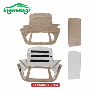 Capote Convertibile in Tela TAN per <span class=keywords><strong>Mercedes</strong></span> <span class=keywords><strong>R129</strong></span> SL 1990-2002, Produzione Cinese, MBZ212156 - Product Image 1