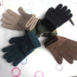 1 paire de gants d'hiver chauds en tricot à doigts entiers pour hommes et femmes, mitaines élastiques en laine solide, gants épais et chauds pour le cyclisme en plein air et la conduite - Product Image 3