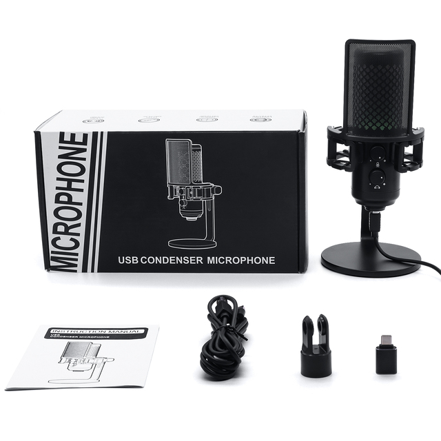 Best Budget Rgb Light Pc Ps4 Ps5 Gaming Microphone 2024 With Tap-To-Mute Button