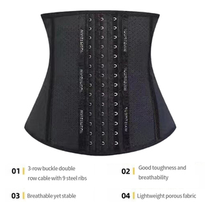 <span class=keywords><strong>Faja</strong></span> Reductora de Cintura para Mujer, con Control Abdominal Ajustable de Látex, Cinturón Moldeador de Cuerpo - Product Image 5