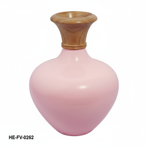 Elegante Florero de Madera y Metal para Decoración del Hogar, Centro de Mesa para Sala de Estar, Decoración Moderna Rústica para Mesa, Regalo Perfecto - Product Image 4