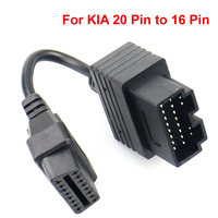 Cable OBD2 para KIA 20 pines a 16 pines OBD OBDii, herramienta de escáner de diagnóstico, lector de código para KIA, Cables adaptadores de 20 pines