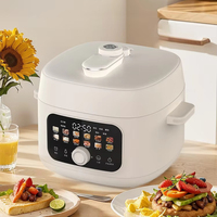 Cuisinière électrique multifonction numérique 800W 3L, cuiseur à pression programmable avec cuve intérieure antiadhésive pour la maison et l'hôtel