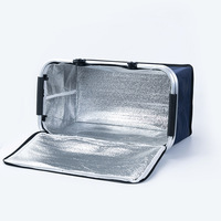Sac isotherme pliable pour pique-nique, panier thermique double compartiment froid/chaud, pour camping, restauration et livraison de repas en extérieur