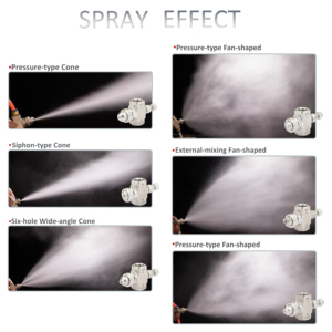 Vòi phun sương áp suất điều chỉnh 1/4 inch, phun sương mịn, tạo bọt khí, đầu phun pha trộn khí-nước hai chất lỏng, mới - Product Image 6