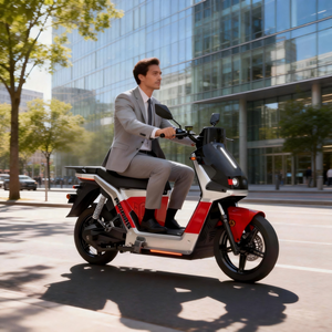 Motocicleta Eléctrica de Alta Potencia de 5.5KW, Batería de Litio de Largo Alcance de 150KM, Carga de 150kg, Impermeable, para Adultos, para Desplazamientos Urbanos - Product Image 1