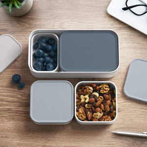 Leakproof Silicone Food Containers MB Extra with Top,Compartments for Bento <b>Box</b> MB Original - for Work <b>Lunch</b> <b>Packing</b> - Product Image 3