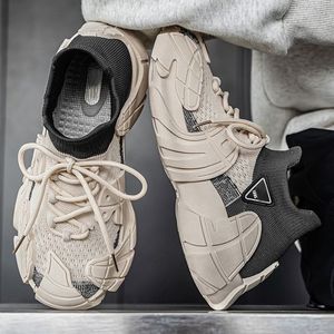 Chaussures de sport respirantes en maille tissée, chaussures décontractées pour hommes, chaussures de sport tendance pour hommes et femmes - Product Image 2