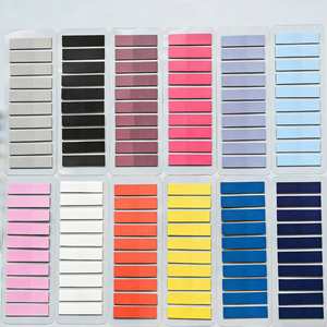 Blocs-notes autocollants multicolores de couleur unie, 12 styles disponibles, 200 feuilles chacun, adaptés pour le bureau, les études et les mémos - Product Image 1