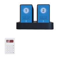 Gestion de la radiomessagerie de la file d'attente de café 1 Base 20 buzzers de caboteur étanche vibrant serveur bip sans fil appel téléavertisseur système Restaurant