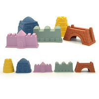 Moules à sable en silicone pour enfants et tout-petits, design original Wolfe, antiadhésifs, pour jouer en extérieur, sur la plage