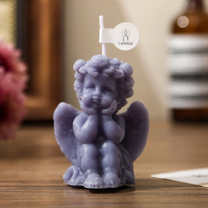 Venta al por mayor pequeño ángel forma aromaterapia vela regalo fragancia vacaciones habitación decoración foto accesorios con regalos de mano - Product Image 4
