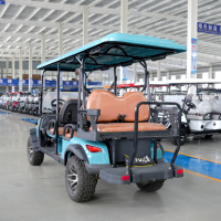 Carrito de Golf Eléctrico de 6 Plazas, Carro de Golf de 4 Ruedas para 6 Pasajeros en Venta, para Campos de Golf y Clubes Campestres