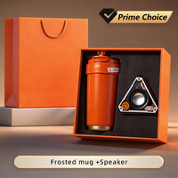 Ensemble cadeau d'entreprise haut de gamme 2 en 1, mug isotherme avec haut-parleur, cadeau d'accueil, cadeau promotionnel pour les réunions annuelles