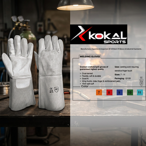 ถุงมือทำงานเชื่อมหนังแพะ - Product Image 2