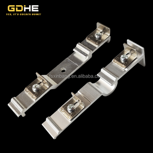 Rail de rideau en alliage d'aluminium robuste avec support de montage dissimulé, rail de rideau à plis en S avec <span class=keywords><strong>barre</strong></span> en <span class=keywords><strong>PVC</strong></span> silencieuse intégrée - Product Image 5