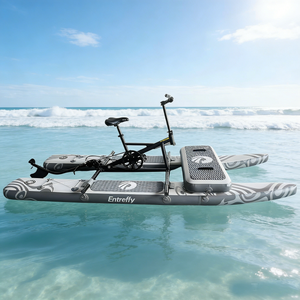 Weishion — bateau hydrorider vélo aquatique  <span class=keywords><strong>gonflable</strong></span> flottant pour lac à pédales d'eau ponton en aluminium - Product Image 1
