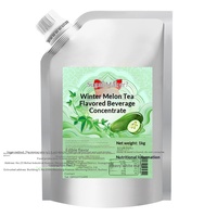 Boisson concentrée aromatisée à la melon d'hiver, à base de fruits et légumes, pour des boissons rafraîchissantes et des recettes de cocktails variés