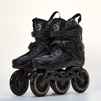 Patins à roulettes de slalom en ligne pour adultes, grande taille 3*110 mm, patins de course avec cadre en aluminium, châssis en PP, chaussures de patinage avec roues en PU