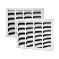 Grille de retour d'air en acier durable de haute qualité, diffuseur au design carré moderne pour installation murale de climatisation, réglable