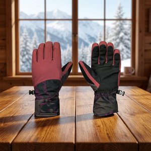Gants de ski thermiques pour femmes, softshell, imperméables, à doigts entiers, pour l'hiver et le snowboard - Product Image 2