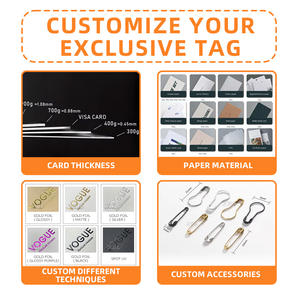 <span class=keywords><strong>Cartellini</strong></span> per <span class=keywords><strong>Abbigliamento</strong></span> di Lusso con Stampa a Caldo e Logo Personalizzato, Etichette in Carta Riciclata per Capi di Vestiario - Product Image 4