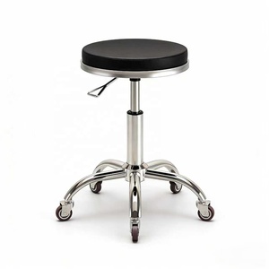 Tabouret de coiffure à roulettes pivotant et réglable en hauteur, table de travail pour coiffeur, banc de manucure et de beauté pour salon de coiffure - Product Image 1