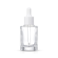 Flacon compte-gouttes en verre vide 10ml 15ml 20ml 30ml pour sérum cosmétique et huile essentielle, emballage pour soins de la peau, logo personnalisé