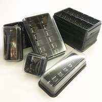Plateau marcarons avec couvercle transparent, en plastique blister de qualité alimentaire, 2/4/6/12 pièces, vente en gros