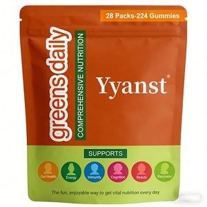 High Effect Vegan Greens Daily Promote Digestive Healthier Balance Gut Microflora Promote Digestion Probiotic <b>Gummy</b> <b>Candy</b> - Product Image 1
