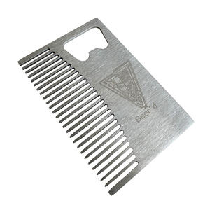 Wholesale Creative <strong>Man</strong> Beard Comb Bottle Opener Credit <strong>Card</strong> Bottle Opener - Product Image 3