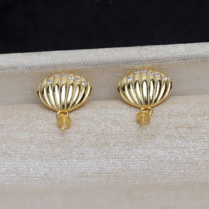 ชุดต่างหูเงินแท้ S925 ลายดอกไม้เปลือกหอย 5-6 ชิ้น สำหรับ DIY ไข่มุก 9-11 มม. จี้เปล่ารูปดอกกุหลาบ อุปกรณ์ตกแต่งจี้ 5393 - Product Image 5