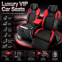 Sièges de capitaine VIP Aero 4 places Plug & Play de luxe pour Cadillac Escalade, en cuir PU imperméable, avec massage et écran tactile