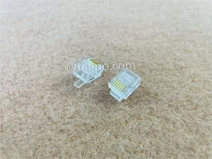 ขั้วต่อ <span class=keywords><strong>RJ11</strong></span> RJ12หัวปลั๊กเสียบแบบโมดูลาร์6P6C หัวต่อเครือข่ายแบบจีบชุบทอง <span class=keywords><strong>RJ</strong></span> <span class=keywords><strong>12</strong></span> - Product Image 3