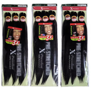 Offre Spéciale YUMO 3x Extensions Synthétiques Africaines à Double Trame Yaki <span class=keywords><strong>pour</strong></span> Tressage Facile, Modélisation à l'Eau Chaude - Product Image 4