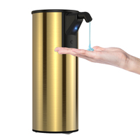 Dispensador de Jabón Líquido Automático Sin Contacto de Acero Inoxidable de 350 ml con Certificación CE FCC, Sensor Infrarrojo, 4 Niveles Ajustables, Venta al Por Mayor