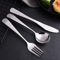 Vente directe d'usine en acier inoxydable cuillère fourchette couteau ensemble de couverts vaisselle