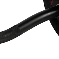 Barre de musculation EIGFOH en acier noir mat 1,2 2,2 m de haute qualité pour la maison, durable, antidérapante, capacité maximale de 500 à 700 livres, 10 à 20 kg