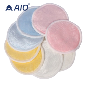 ผ้าเช็ดหน้าใยไผ่รูปวงรี สีขาว ขนาด 8*8 ซม. แบบเรียบง่าย ใช้ซ้ำได้ ซักล้างได้ เป็นมิตรต่อสิ่งแวดล้อม สำหรับทำความสะอาดผิวหน้า - Product Image 1